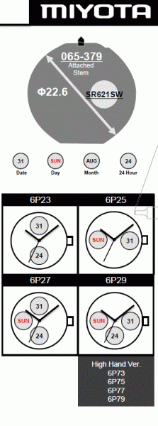 Citizen 6P25